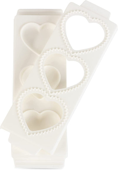 CucinaPro  3" Heart Shaped Ravioli Molds (2 Pack) - Makes 3