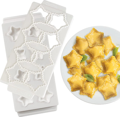 CucinaPro Mini 2" Star Shaped Ravioli Mold - Makes 8