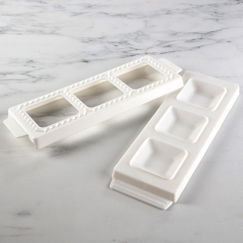 CucinaPro 2" Square Shaped Ravioli Mold - Makes 3