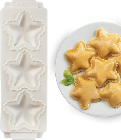 CucinaPro 2.5" Star Shaped Ravioli Mold- Makes 3