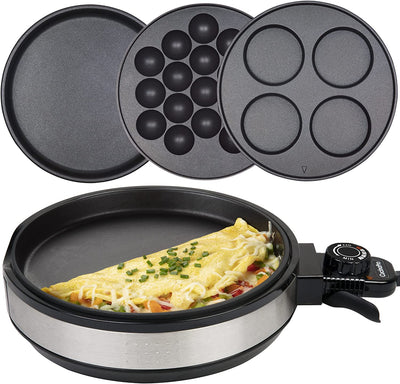 CucinaPro Multi-baker Deluxe w 3 Interchangeable Skillets