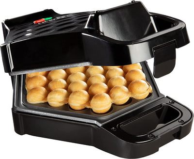 CucinaPro Electric Nonstick Bubble Waffle Maker, Black