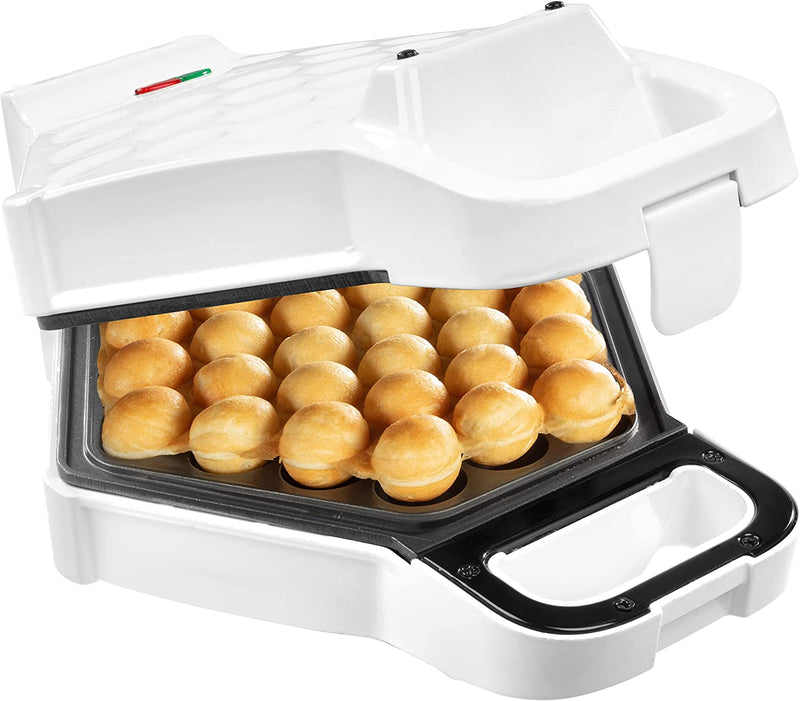 CucinaPro Electric Nonstick Bubble Waffle Maker, White