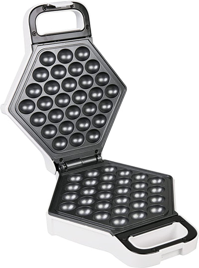 CucinaPro Electric Nonstick Bubble Waffle Maker, White