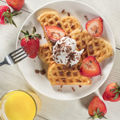 CucinaPro Electric Nonstick Heart Waffle Maker - Makes 5