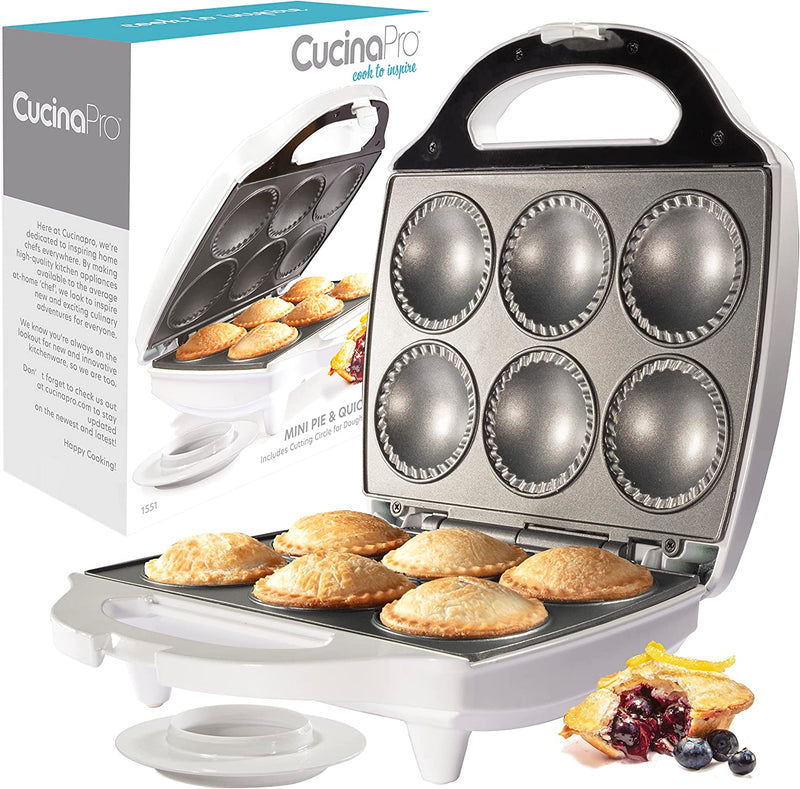 CucinaPro Nonstick Mini Pie & Quiche Maker - Cooks 6