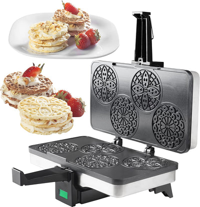 CucinaPro Piccolo Electric Mini Pizelle Baker - Makes 4