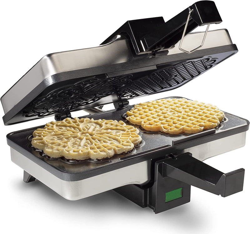 CucinaPro Nonstick Elecric Pizelle Baker - Makes Two 5" Cookies