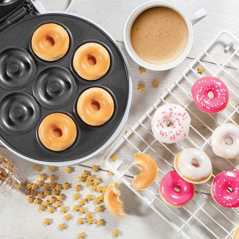 CucinaPro Electric Nonstick Mini Donut Maker - Makes 7 at Once