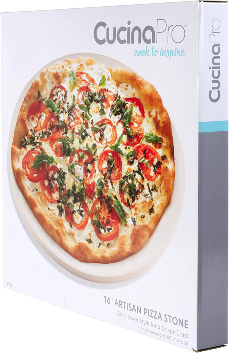 CucinaPro 16.5" Round Pizza Stone