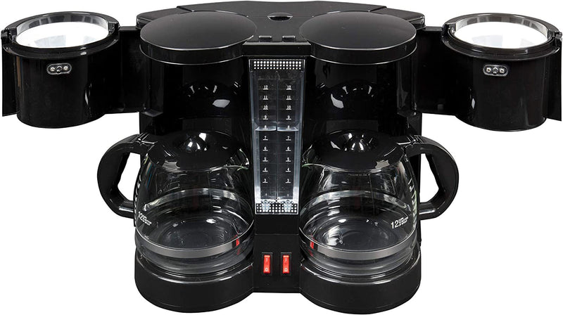 CucinaPro Double Coffee Brewer Station - Two 12 Cup Pots