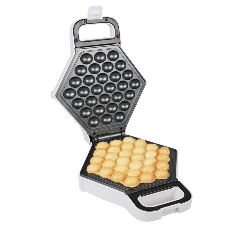 Bubble Waffle Maker - Electric Non Stick Hong Kong Egg Waffler Iron Griddle