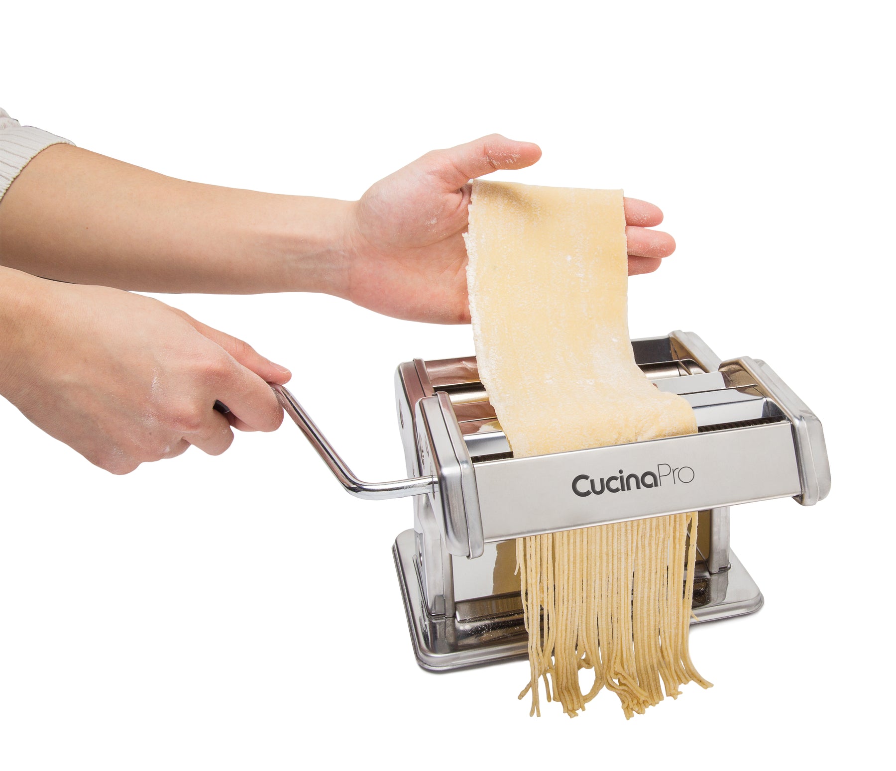 Pasta Maker Deluxe Set By Cucina Pro Includes Spaghetti Fettucini