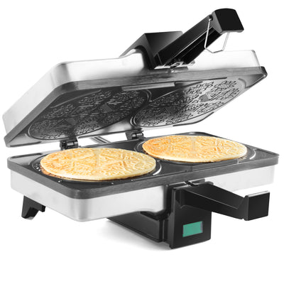 Mini Electric Pizzelle Maker-Makes One 4 Italian Cookie in  Minutes-Nonstick