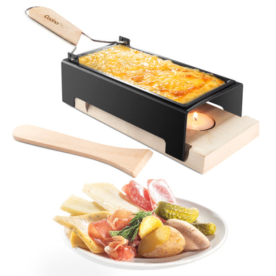 CucinaPro Cheese Raclette w Foldable Handle & 3 Tea Lights