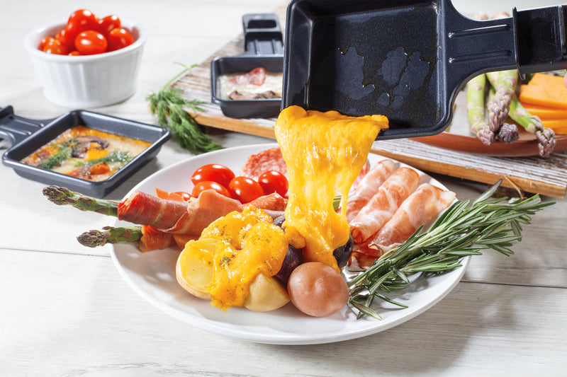 CucinaPro Electric Nonstick Cheese Raclette w Grilling Plate